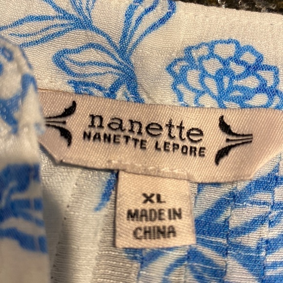 G womens Nanette floral casual long sleeve button up regular size shirt XL - Picture 3 of 4